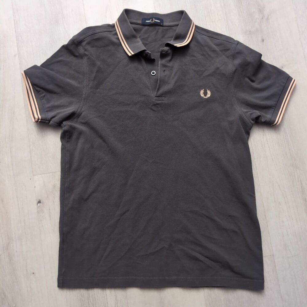 Fred Perry M3600 Twin Tipped Pique Polo Mens Medium Short Sleeve Polo